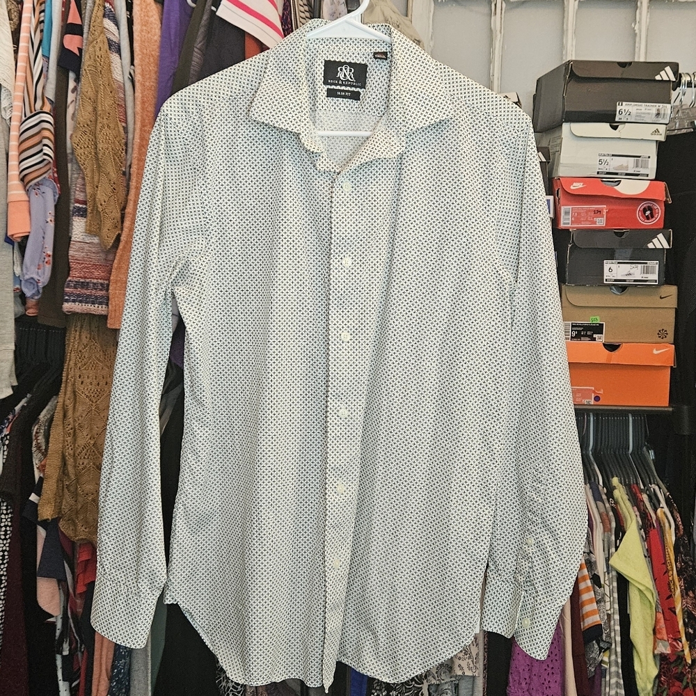 Rock & Republic Black and White Button Down Shirt
